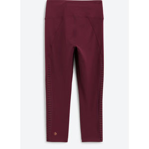 MGP Sport Women's Size M High Waist Performance Capri Legging Burgundy